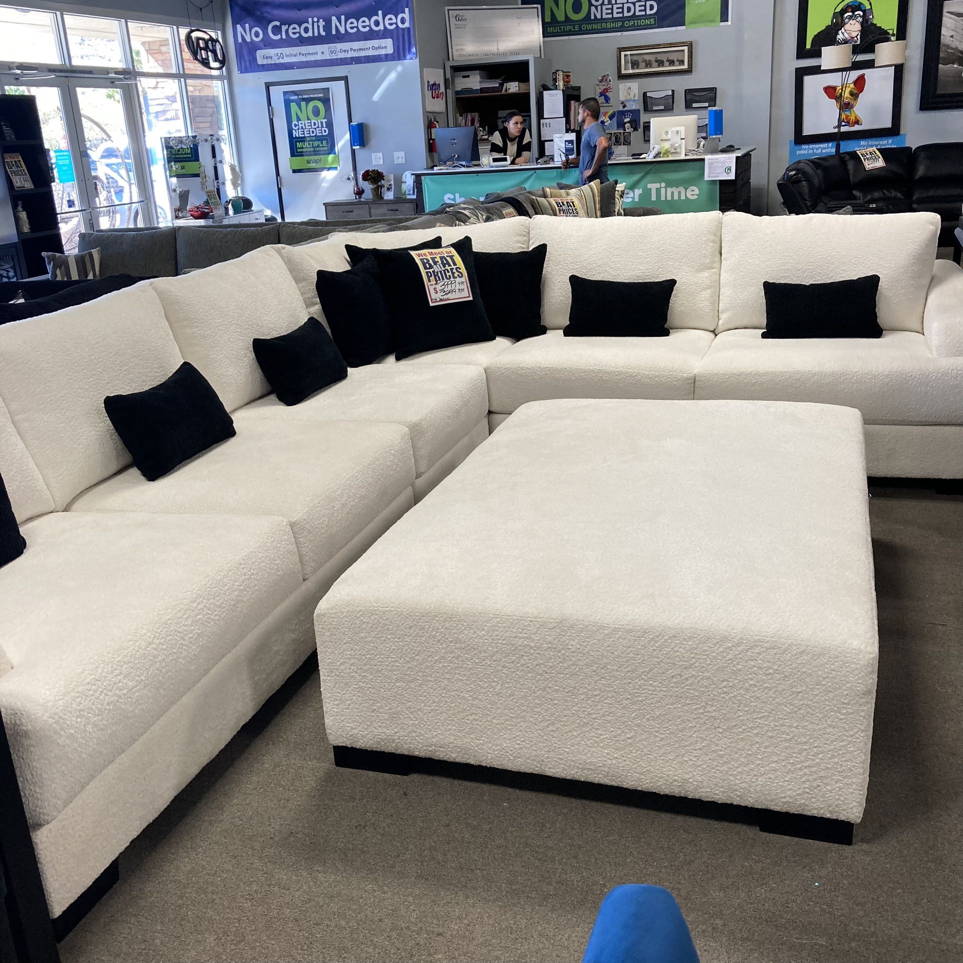 Stunning White Sectional $3999,New Products : American Fashion Style Bags On Sale
