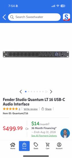 Presonus Fender quantum lt16