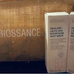 Biossance + Lactic Acid Resurfacing Night Serum 