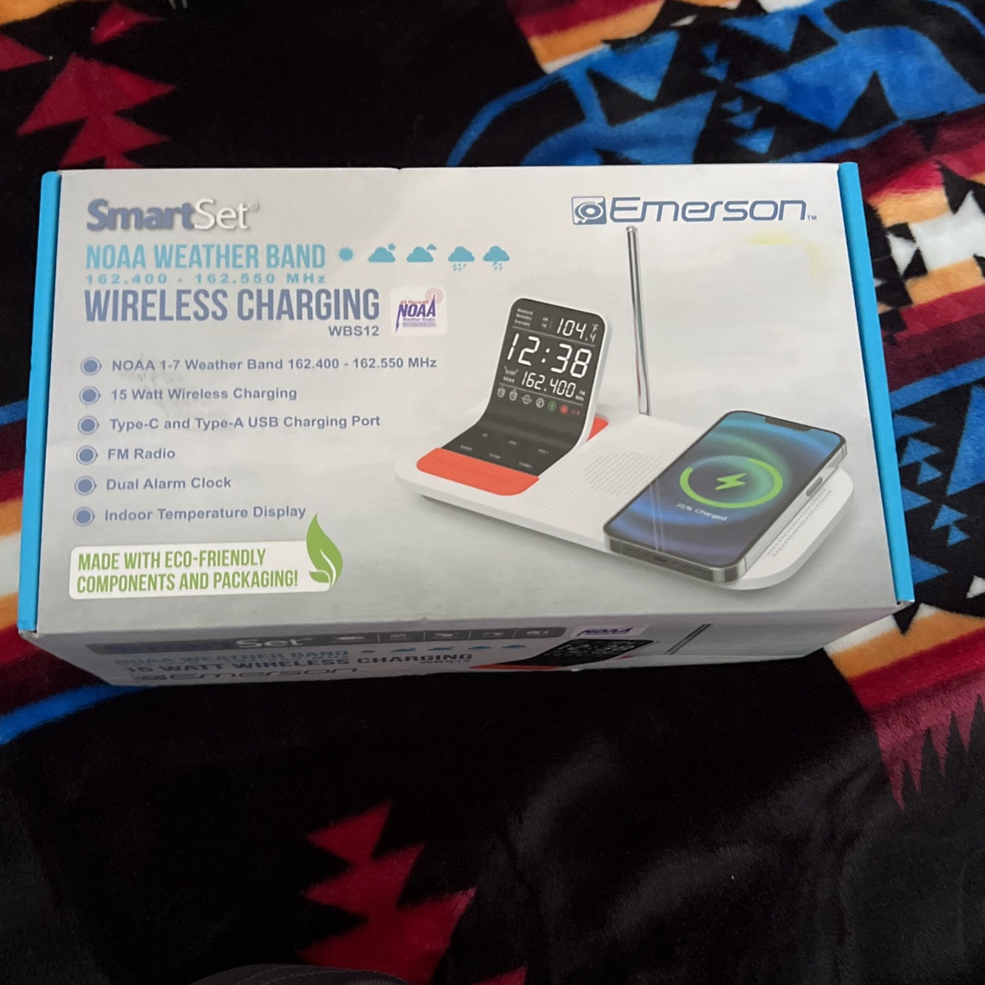 Wireless Charging NOAA Weather Band.