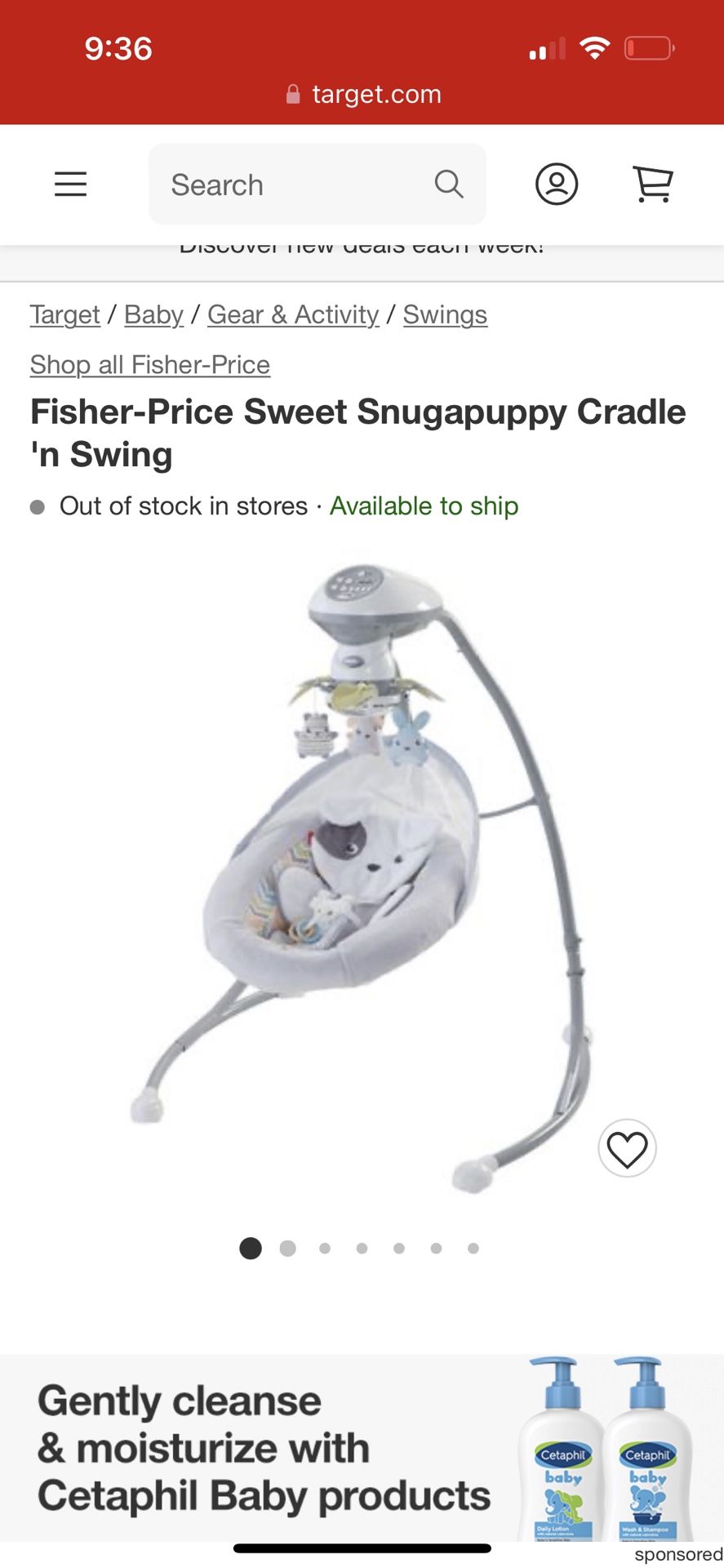 Baby Swing Fisher-price Manuel