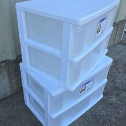 Two - 2 Drawer Storage Systems