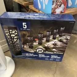5 Pack Led Tommy Bahama Solar Lights