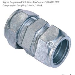 Sigma  ProConnex 1” EMT Compression Coupling  Concrete Tight