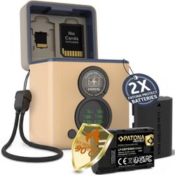 Patona Portable Dual Slot Canon Battery Charger for LP-E6P-NH LP-E6, R5