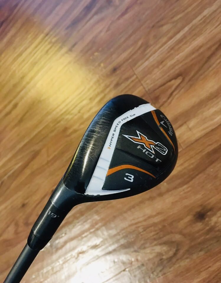 Callaway X2 Hot 3 Hybrid 19* 65g Stiff Graphite Shaft LH