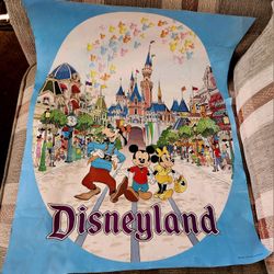 Vintage 70s-80s Disneyland Poster