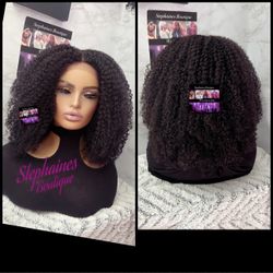 Human Hair Blended Lace Front Wig 