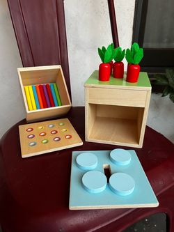 Montessori Wooden Toddler Activity Toy Set