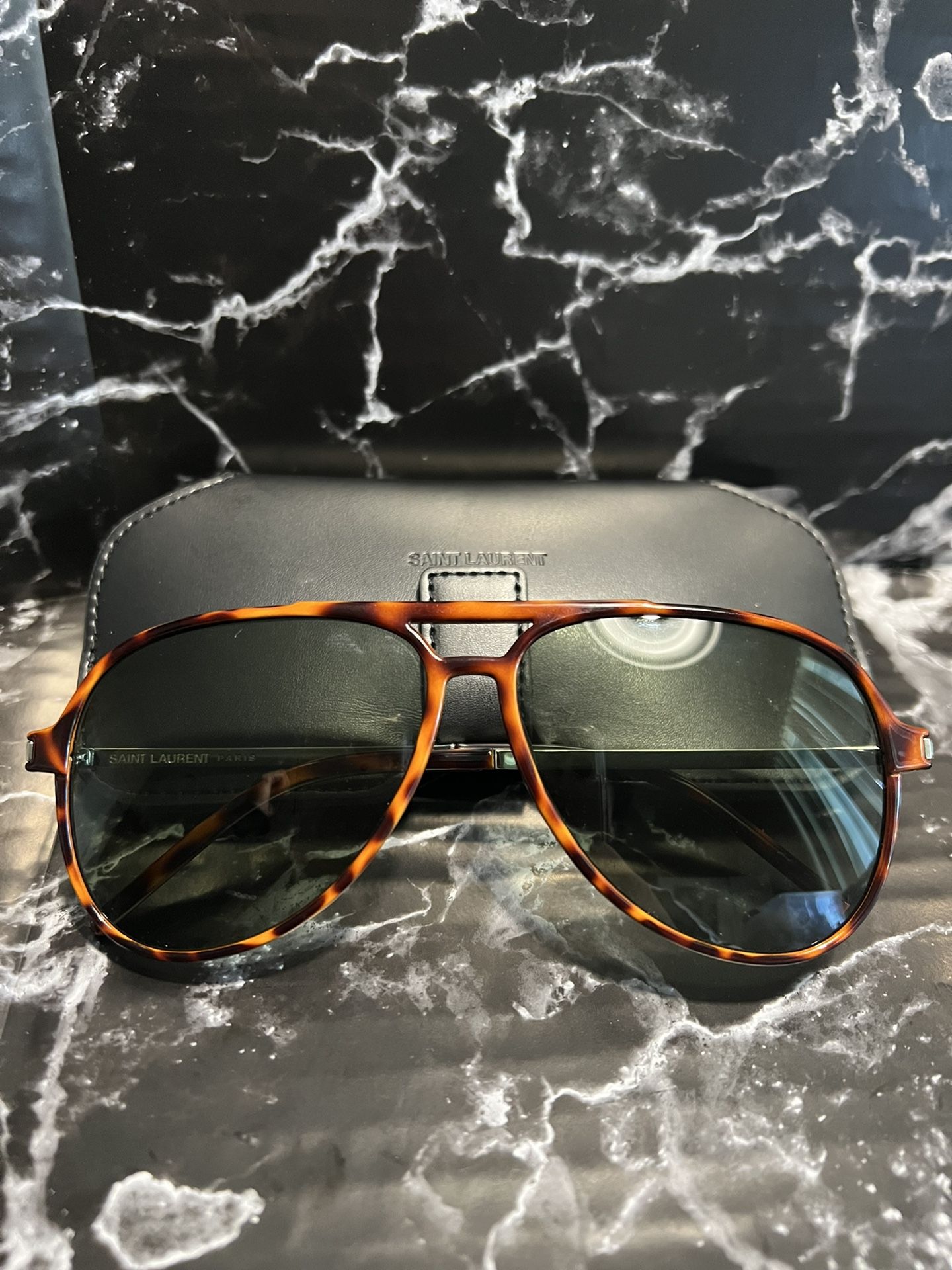 Authentic Saint Laurent (YSL) Aviator Sunglasses