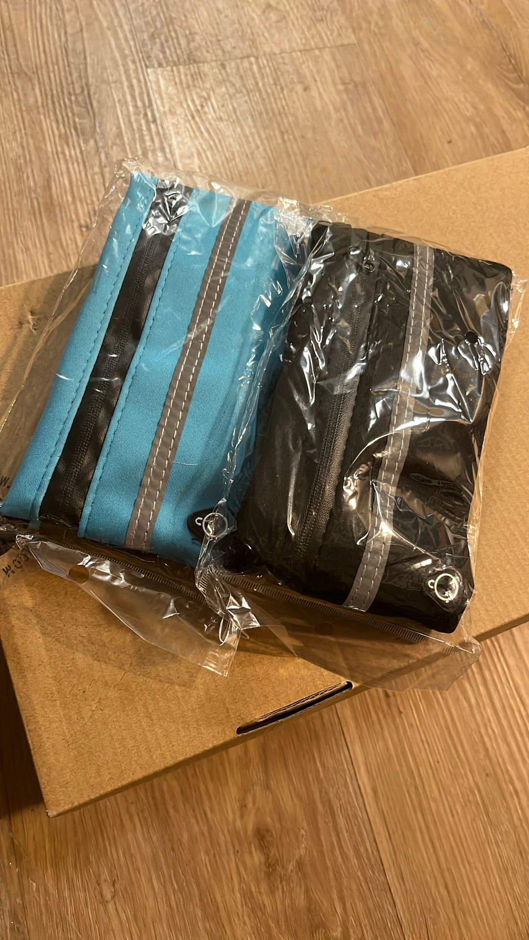 NEW!Blue + Black Waist Bag/pocket