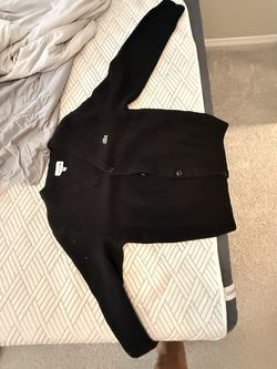 Lacoste Black Cardigan Sweater