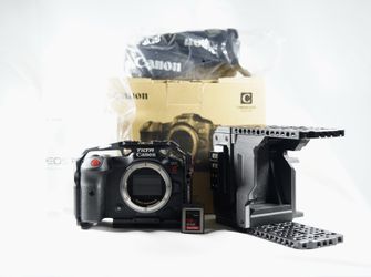 Canon R5C full frame mirrorless 8k cinema camera production set