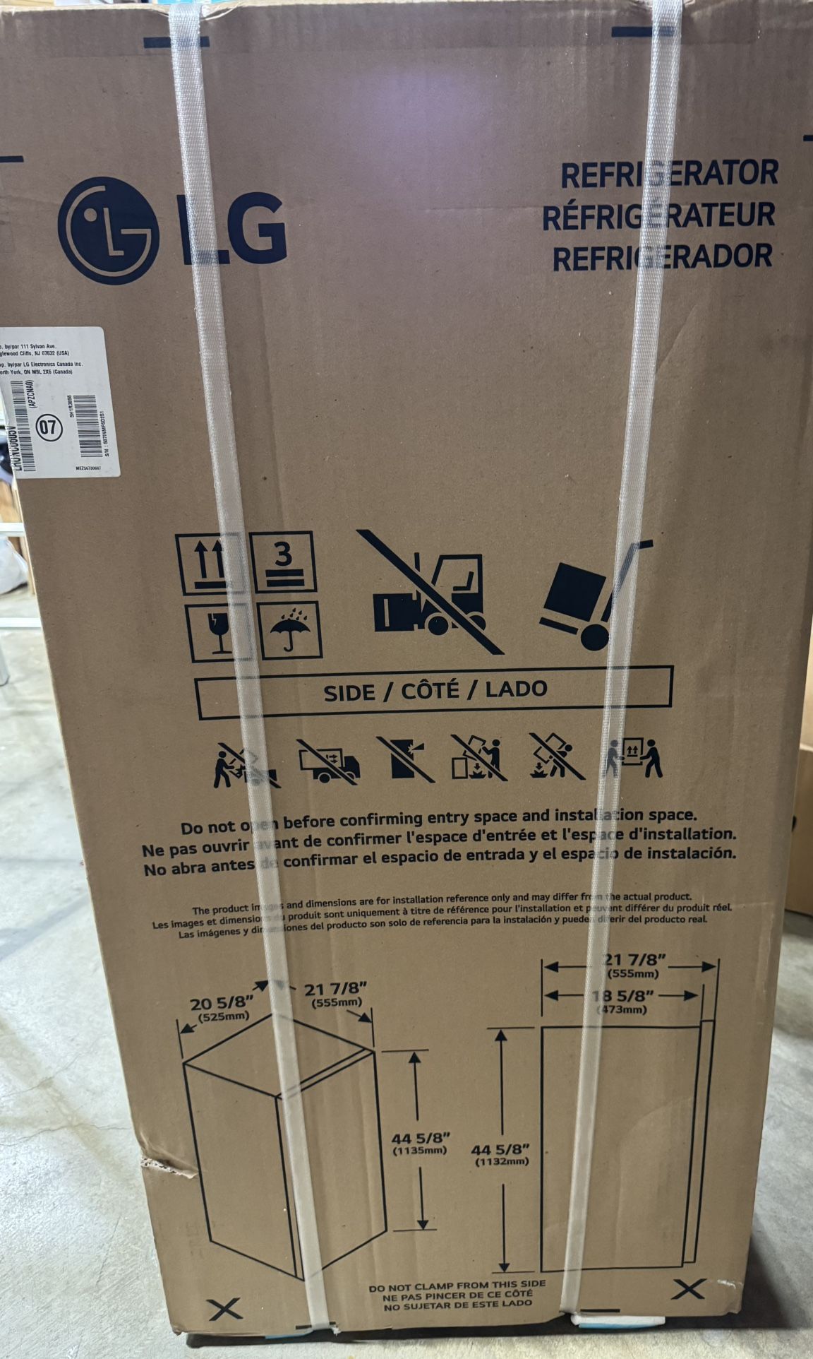 New - 6 cu. ft. Single Door Refrigerator LRONC0605V