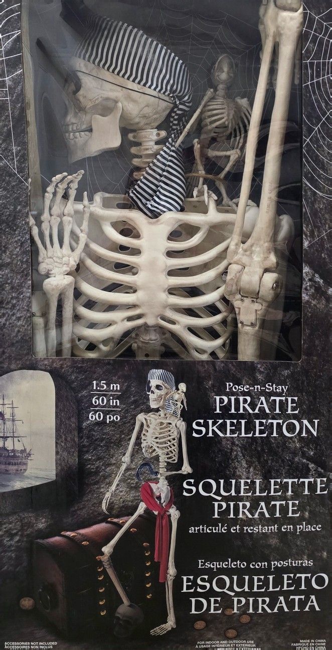 60 Inch Pirate Skeleton