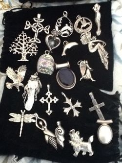 Silver Necklace Charms