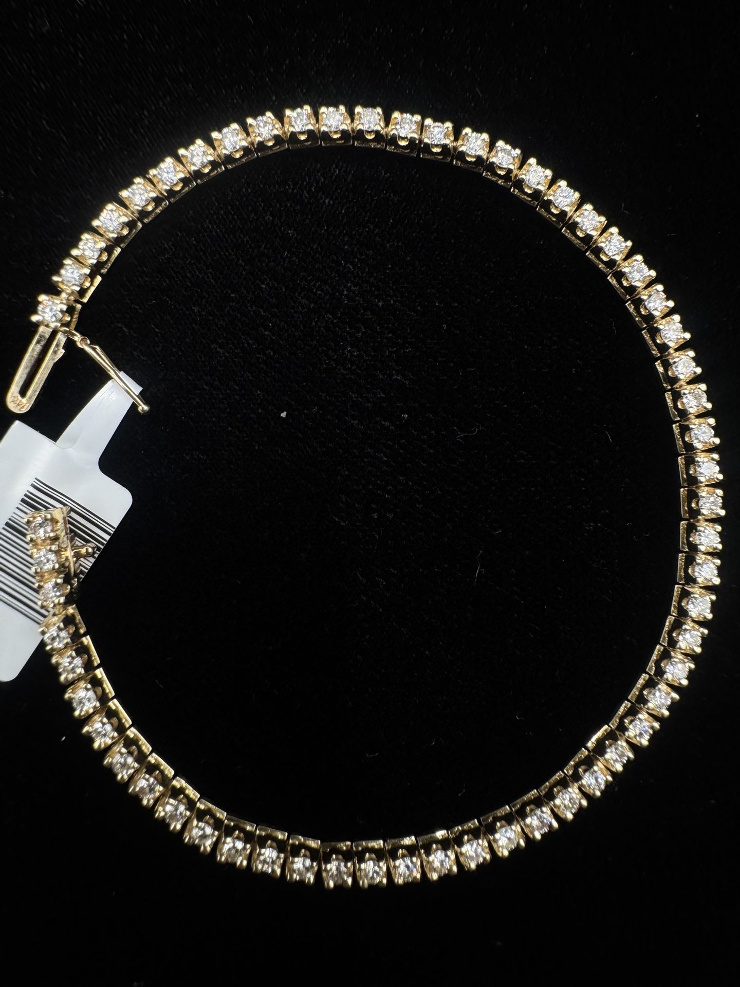 💎 14K Yellow Gold Diamond Tennis Bracelet – 1.77 Carats 💎