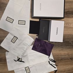 Gucci Chanel Dust Bags And Boxes