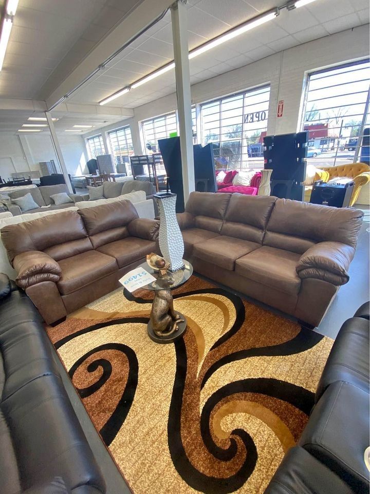 Brand New 🌄 $10 Down Payment Finance 🎗️Bladen Coffee 2 Piece Living Room Set▪️# Sofa # Loveseat # Couch # Living Room Set