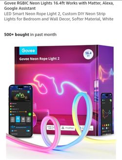 NEW GOVEE RGBIC NEON LIGHTS 16.4FT