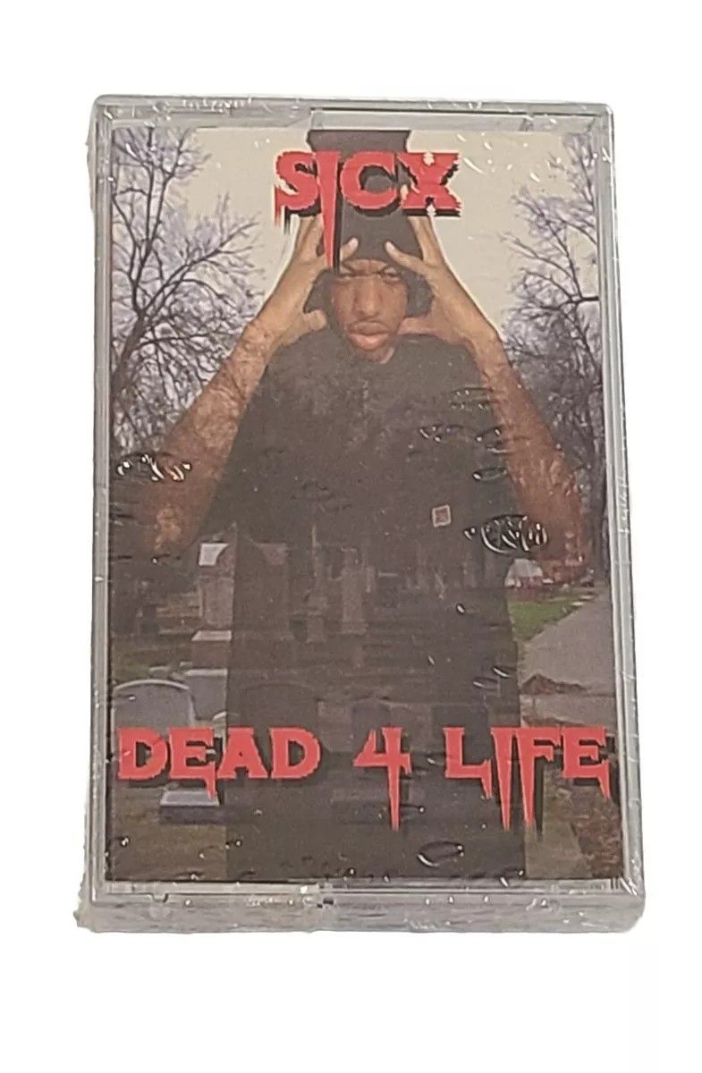 New Sicx Dead 4 Life Cassette Black Market Brotha Lynch Rare HTF OOP Cali Rap