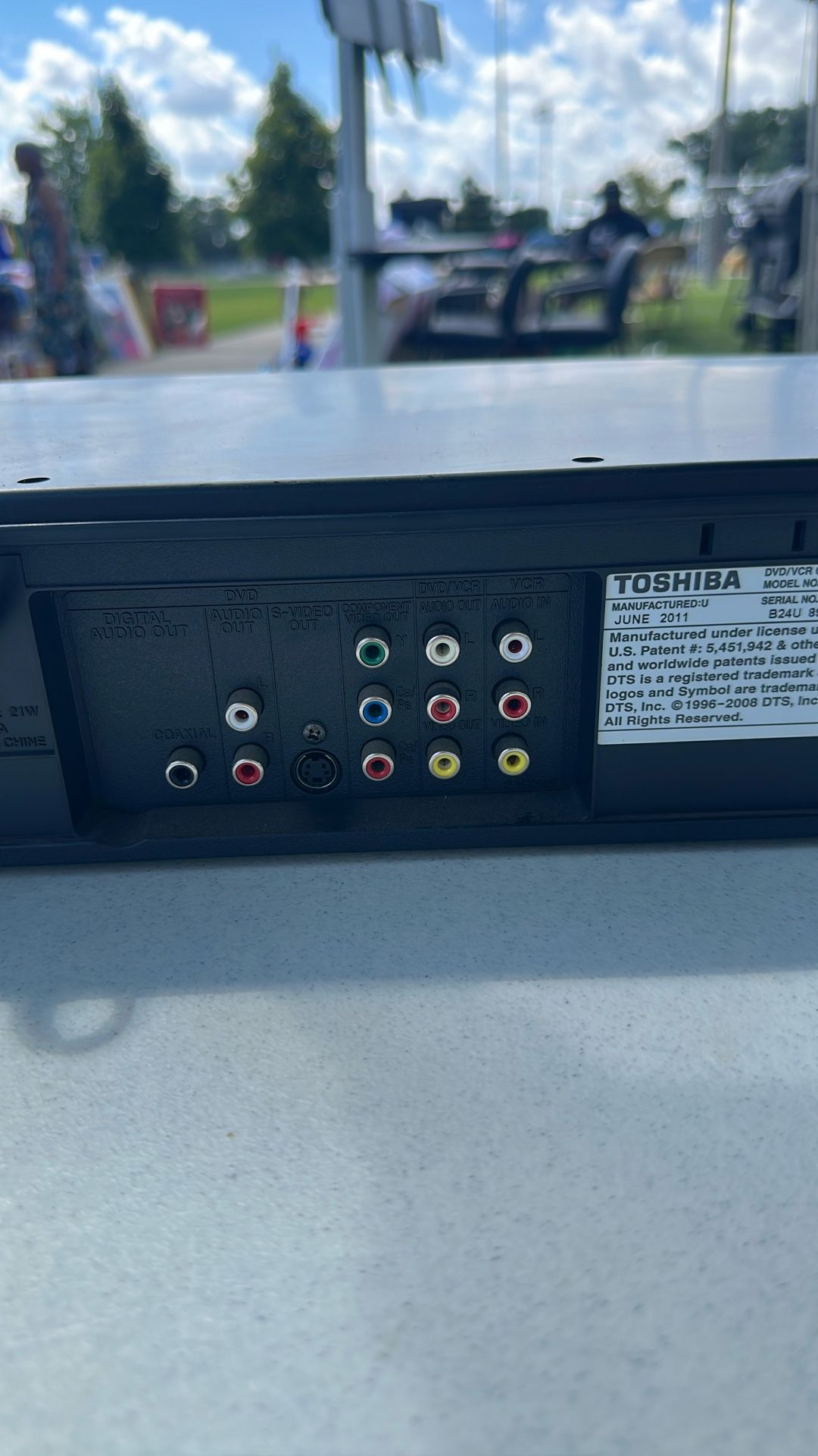 Toshiba VHS/DVD player