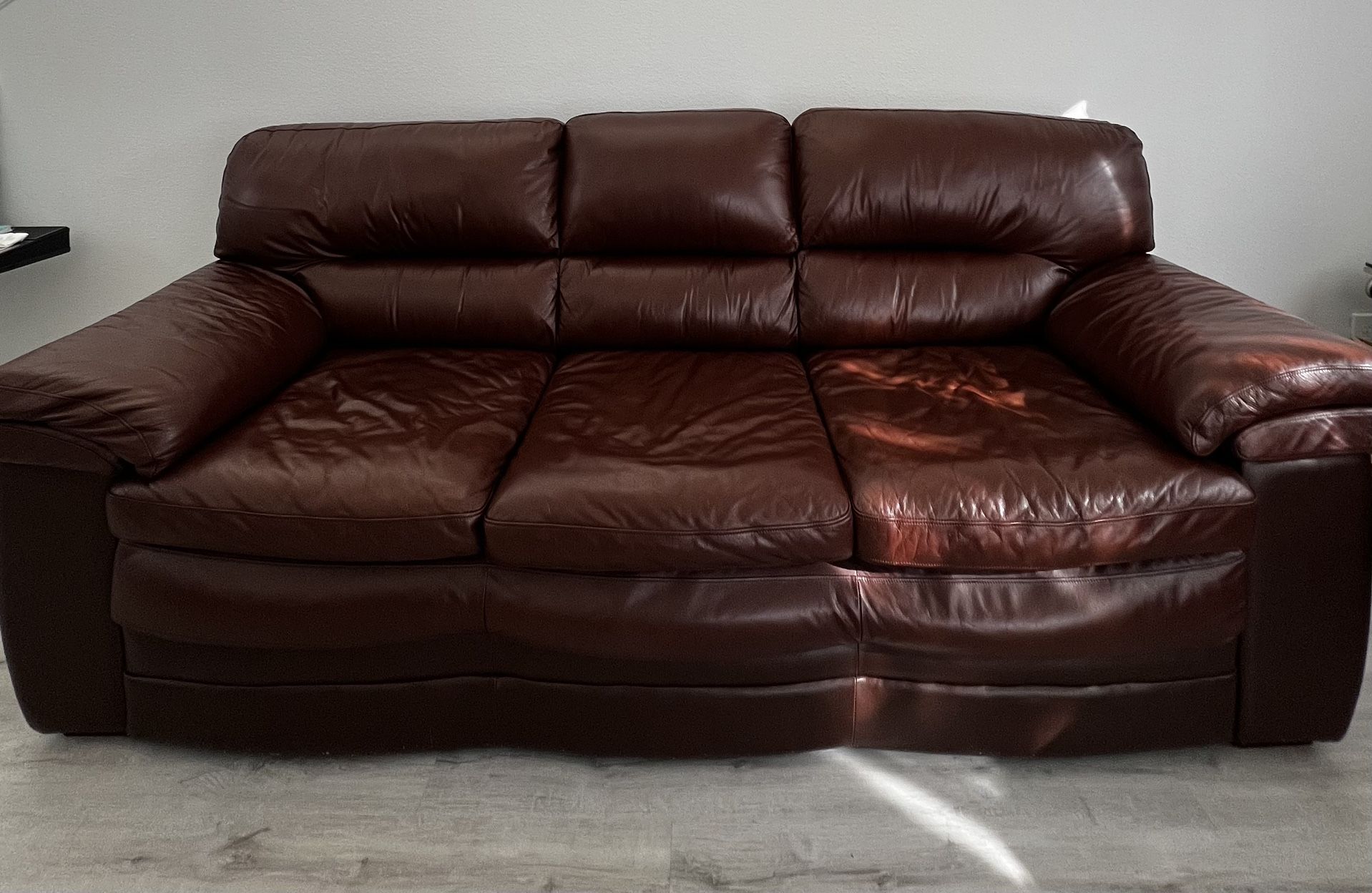 Brown Leather Couch