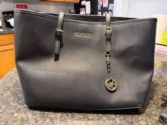 Michael Kors Black Saffiano Leather Tote Bag