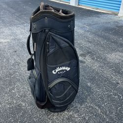 Callaway Black 6-Way Cart Golf Bag! Good used condition 