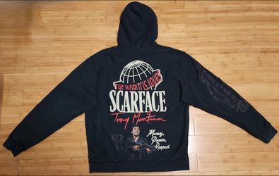 Scarface X Shoe Palace Black Hoodie Sweatshirt Mens XL Limited Edition Logo RARE