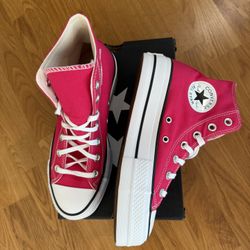 New Womens Converse Sz 7 Shoes Ctas Platform 