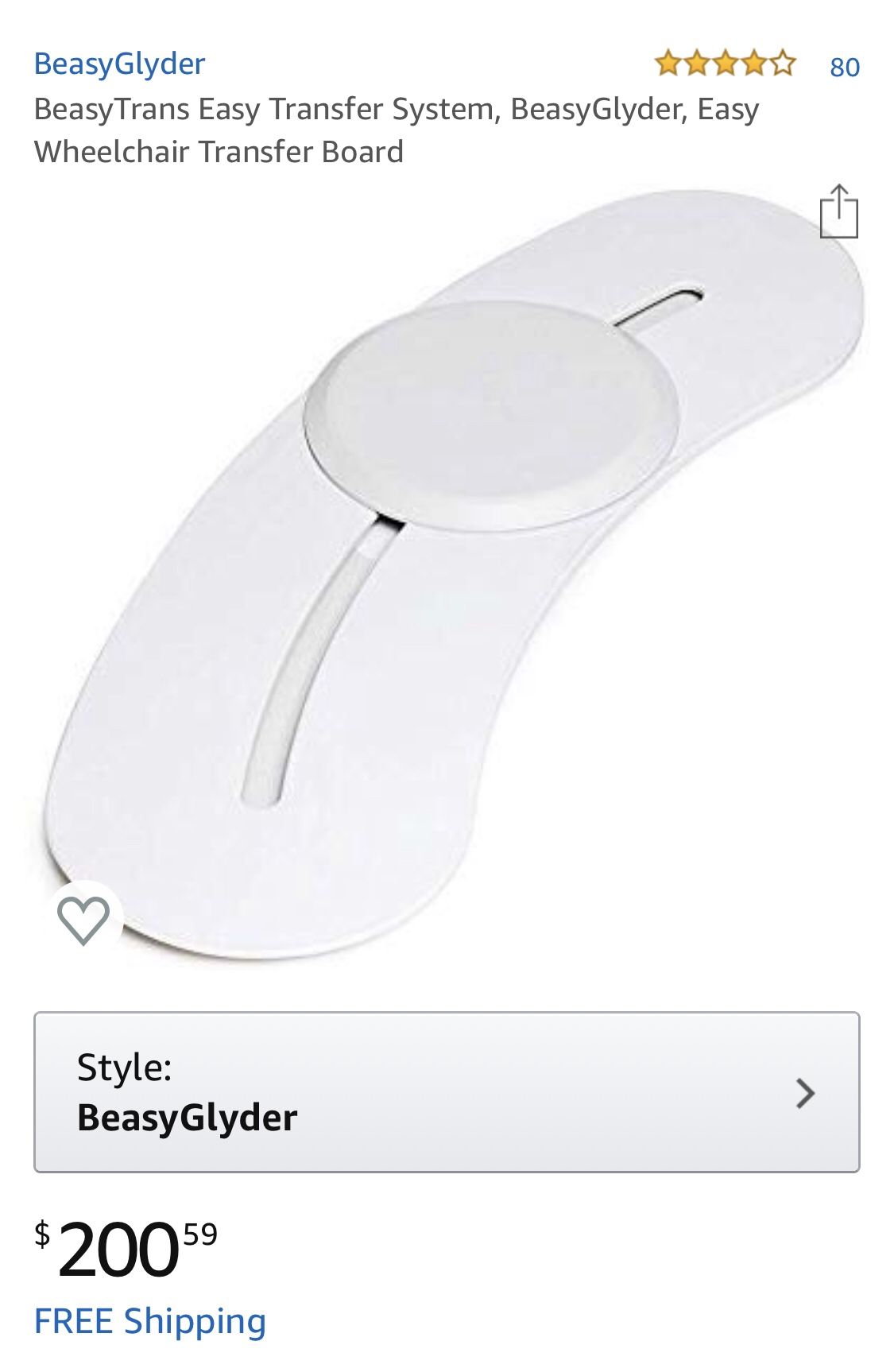 BeasyTrans Easy Transfer System, BeasyGlyder, Easy Wheelchair Transfer Board