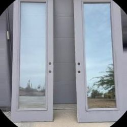 Exterior metal door