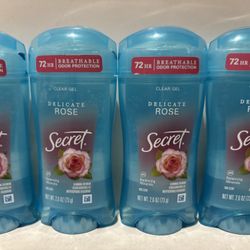 Secret Clear Gel Deodorant-Delicate Rose 2.6oz (*Please Read Post Descriptions*)