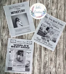 Mothers Day Newspaper Article  Sheet 