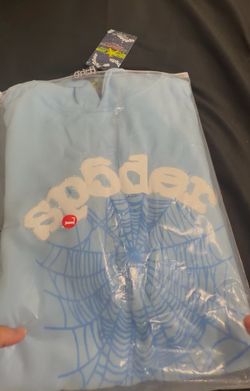 Spider sky blue hoodie