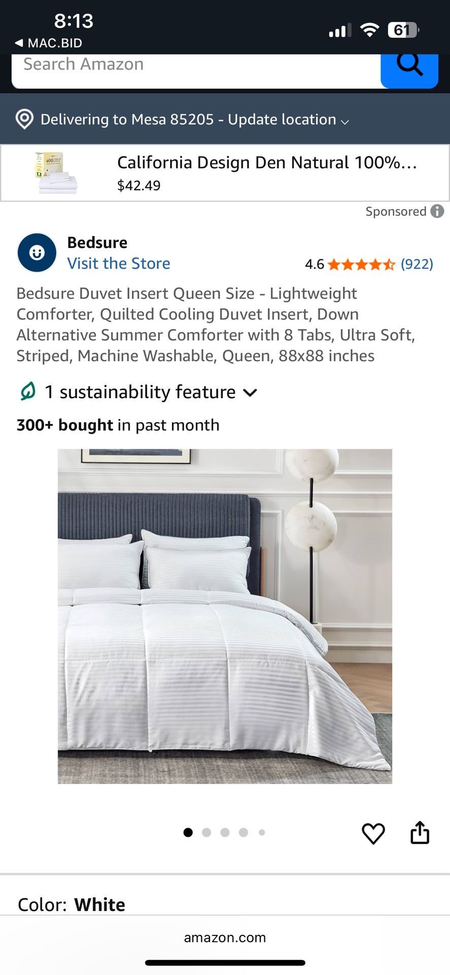 BedSure Queen Size Duvet Comforter