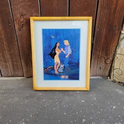 Disney exclusive commemorative lithograph 1995 in custom Frame