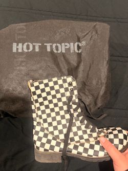 Checkered hot topic boots