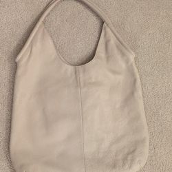 Large Anthropologie Isa Bag Slouchy Leather Cream