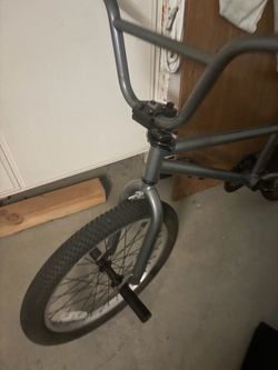 BMX style bike with ramps