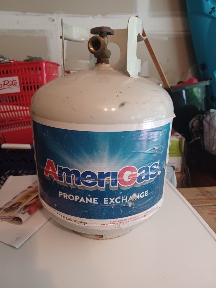 Empty Propane Tank Well Almost Empty I Don't Know Got Rid Of The Grill For Sale