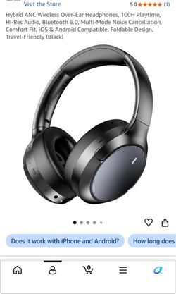 Hybrid ANC Wireless Over-Ear Headphones