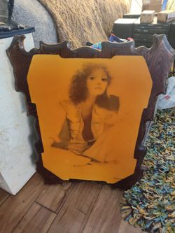 Vintage Christine Rosamond Wall Plaque – "Denim and Silk" (1973)