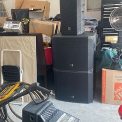 2 18” Electro voice Powered Sub’s  1 EV 10” Mid’s & Highs