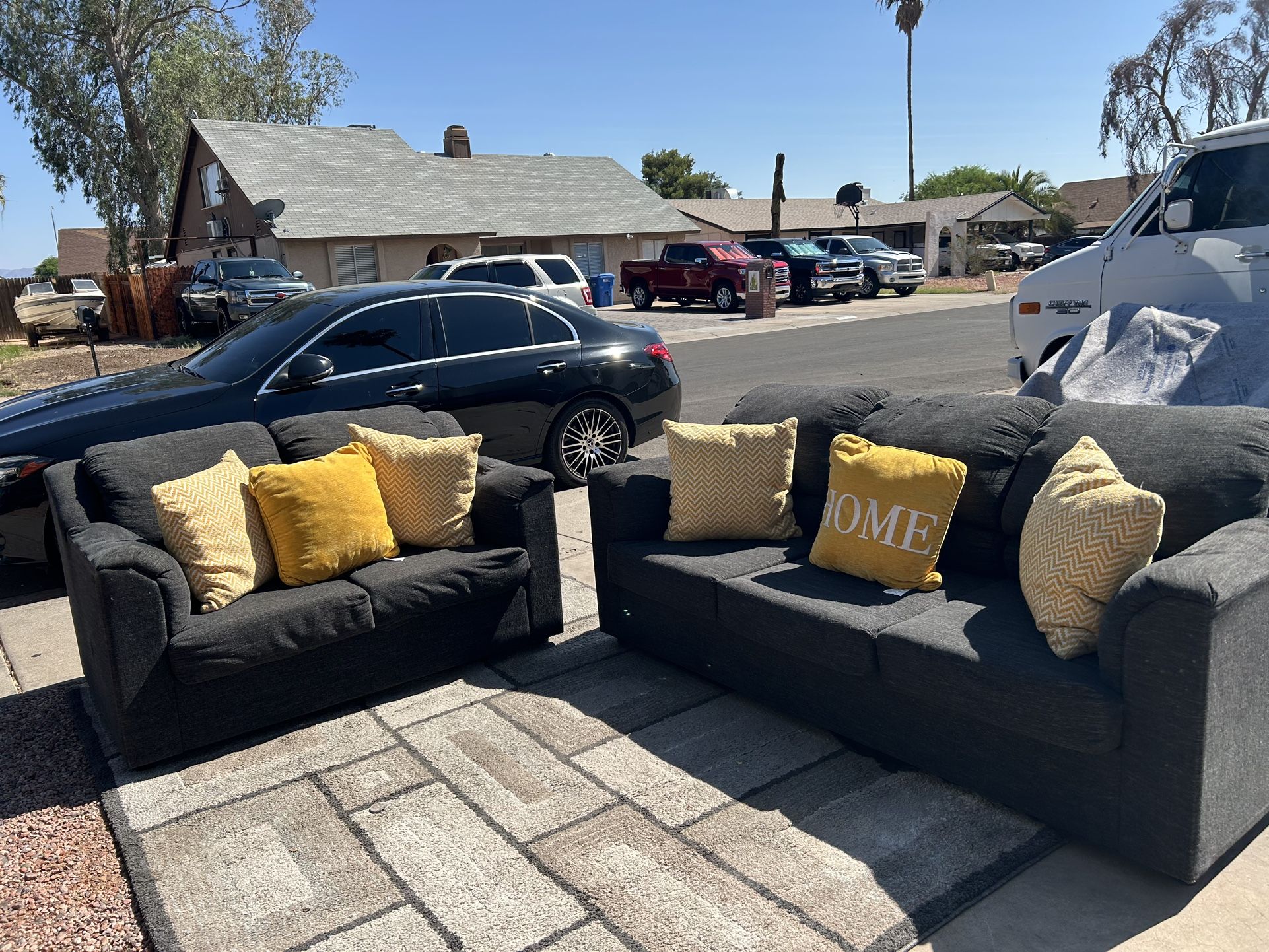 Couches Set $350  .   Delivered Available Small Fee 