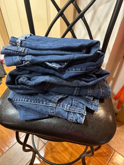 Lot of Blue Denim Jeans