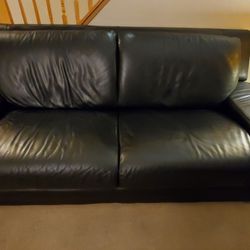 Leather Sofa/Large love seat 