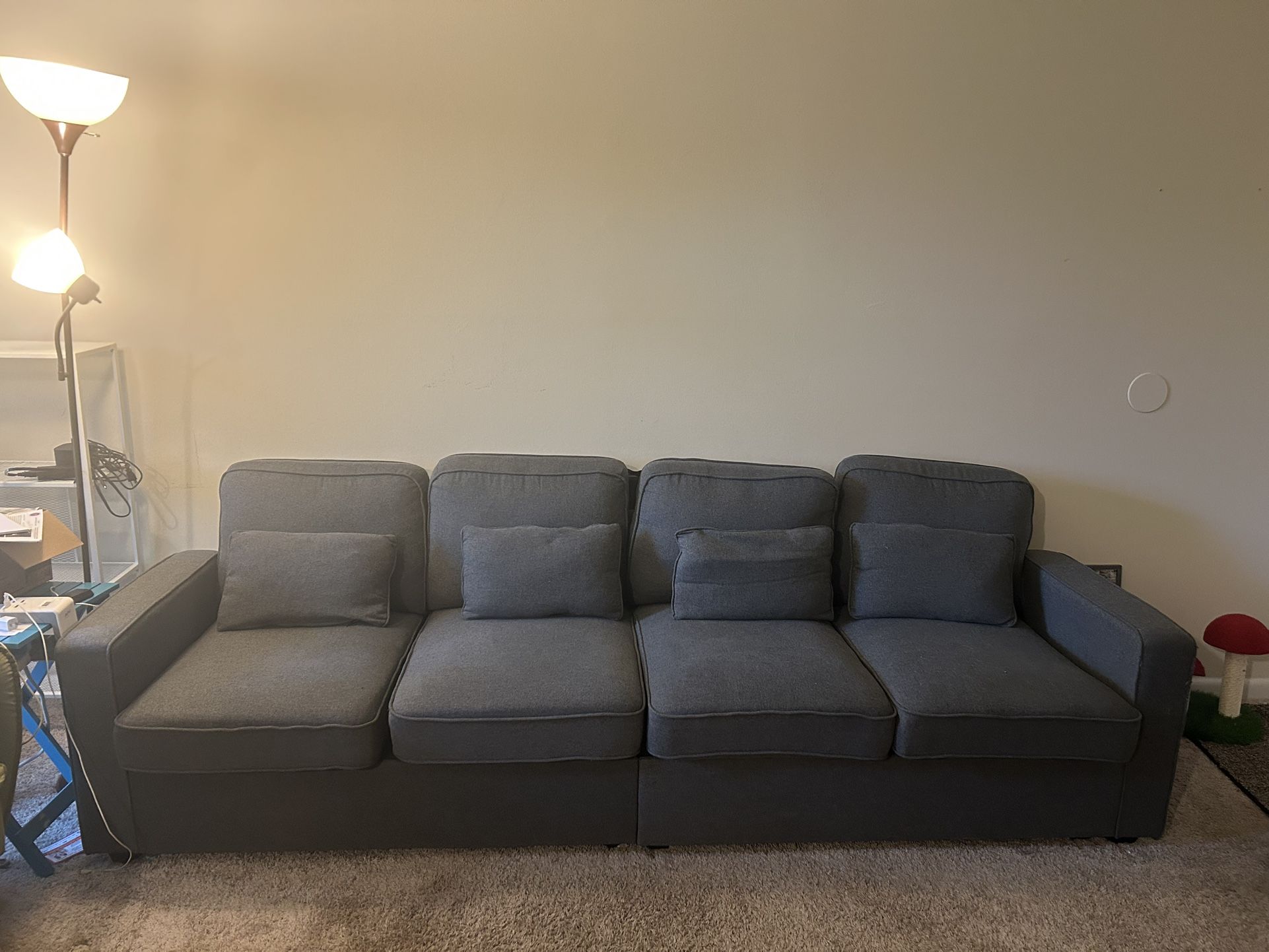 Grey 4-seater Couch