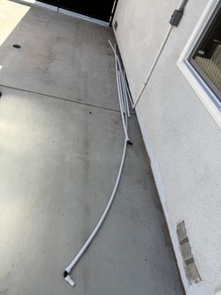 White pex lines plumbing